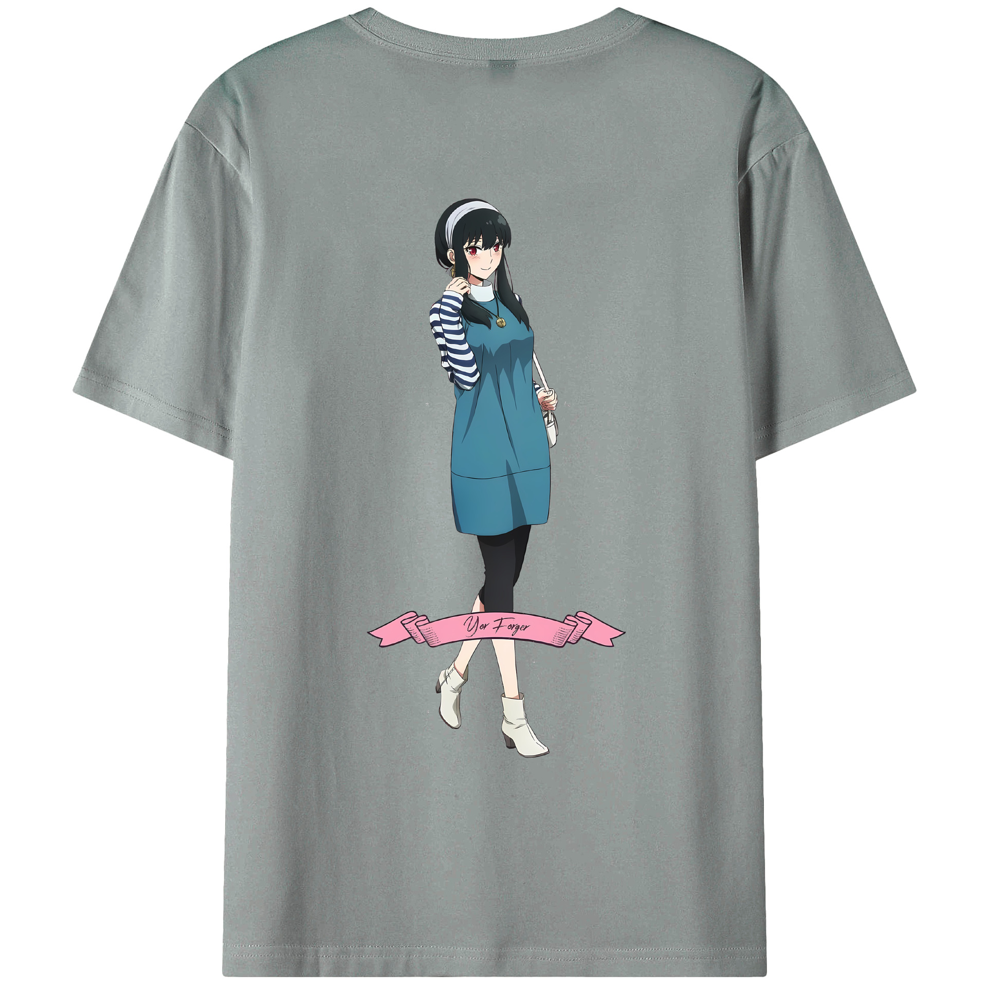 （画像用） SPY×FAMILY间谍家家酒 綿100％ メンズ半袖Tシャツ（バックプリント） 通気性